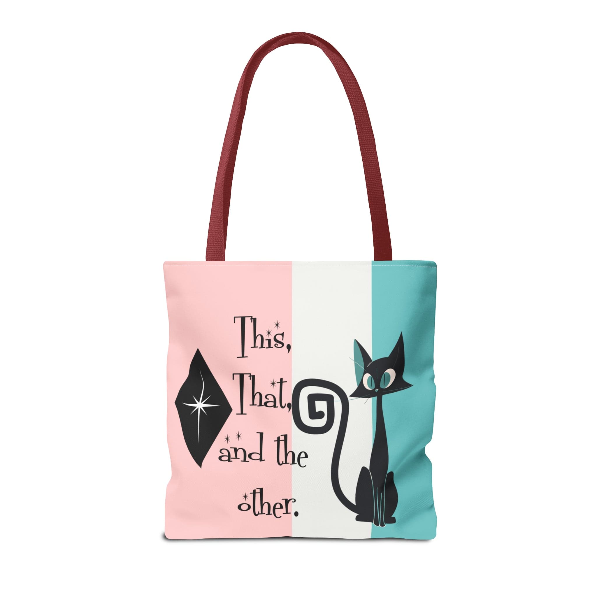Atomic Kitty Cat, Shopping Tote Bag, Teacher, Cat Mom, Random Stuff Cute Kitschy Tote Bags