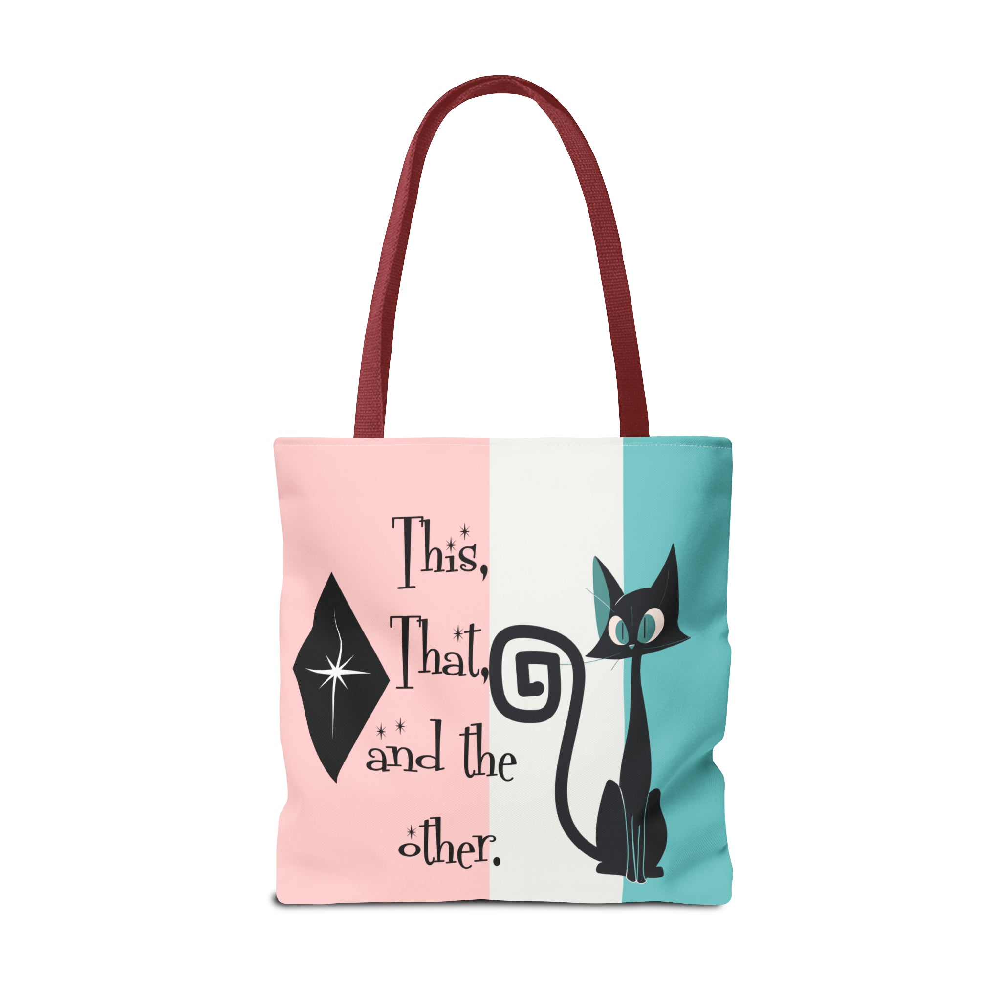 Atomic Kitty Cat, Shopping Tote Bag, Teacher, Cat Mom, Random Stuff Cute Kitschy Tote Bags