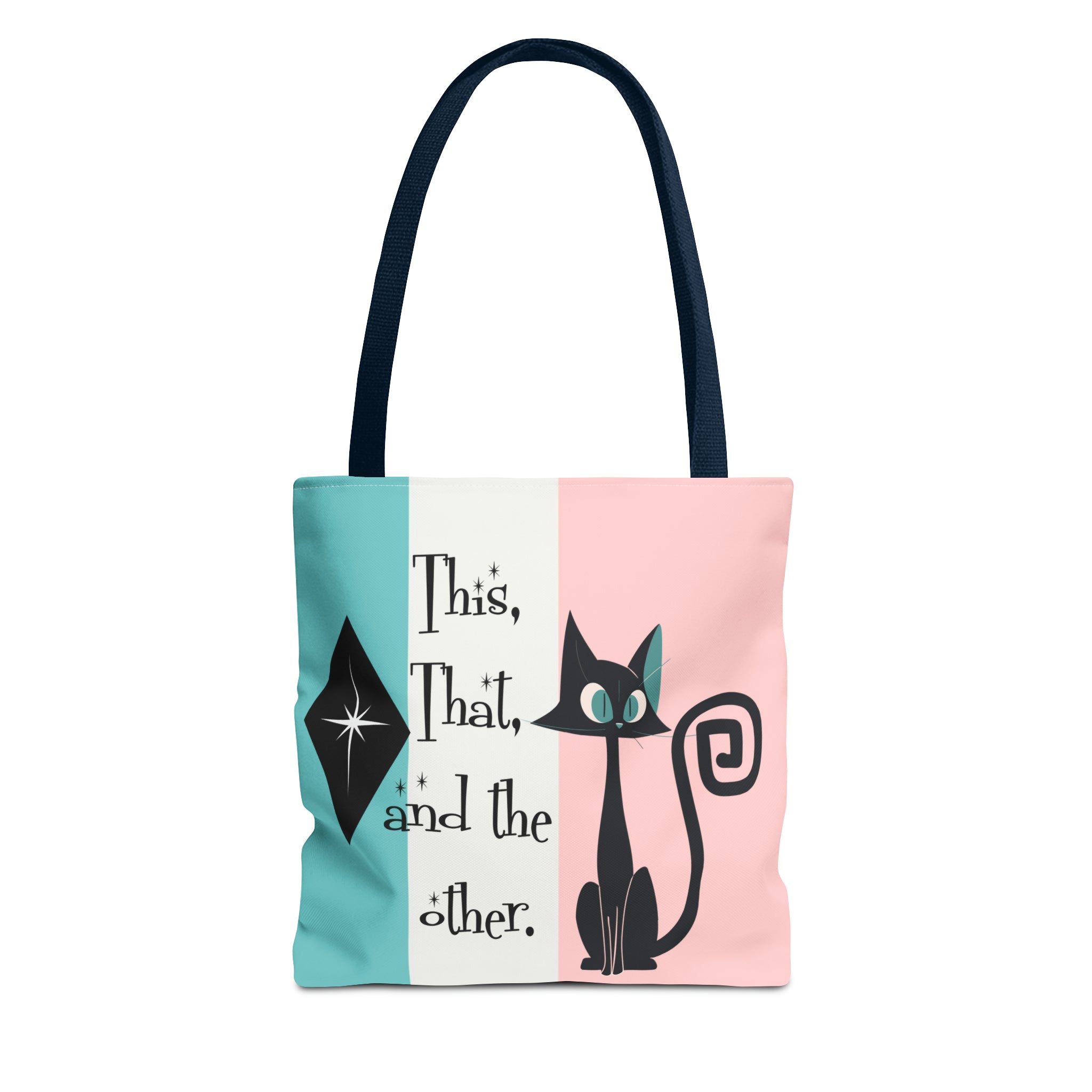 Atomic Kitty Cat, Shopping Tote Bag, Teacher, Cat Mom, Random Stuff Cute Kitschy Tote Bags
