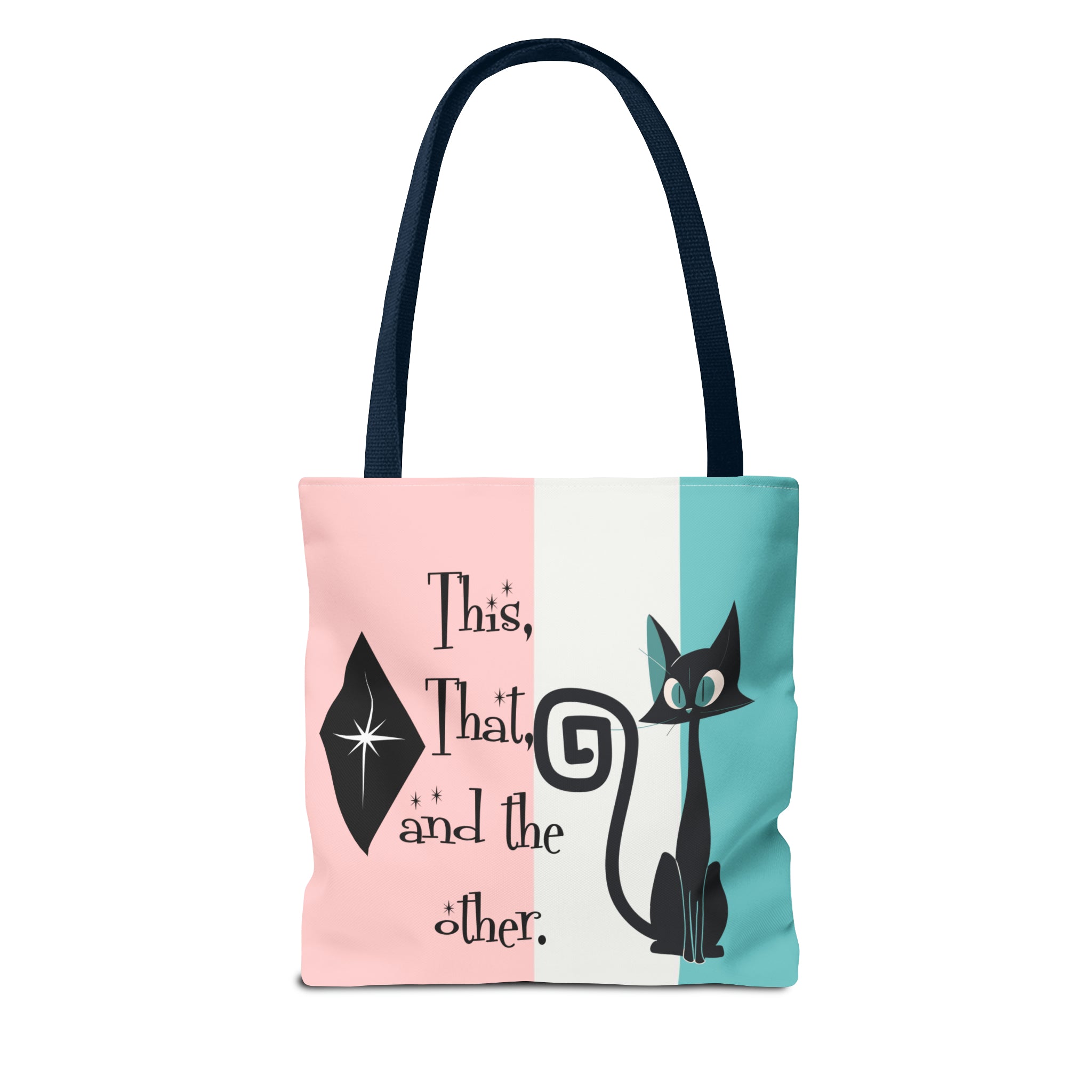 Atomic Kitty Cat, Shopping Tote Bag, Teacher, Cat Mom, Random Stuff Cute Kitschy Tote Bags