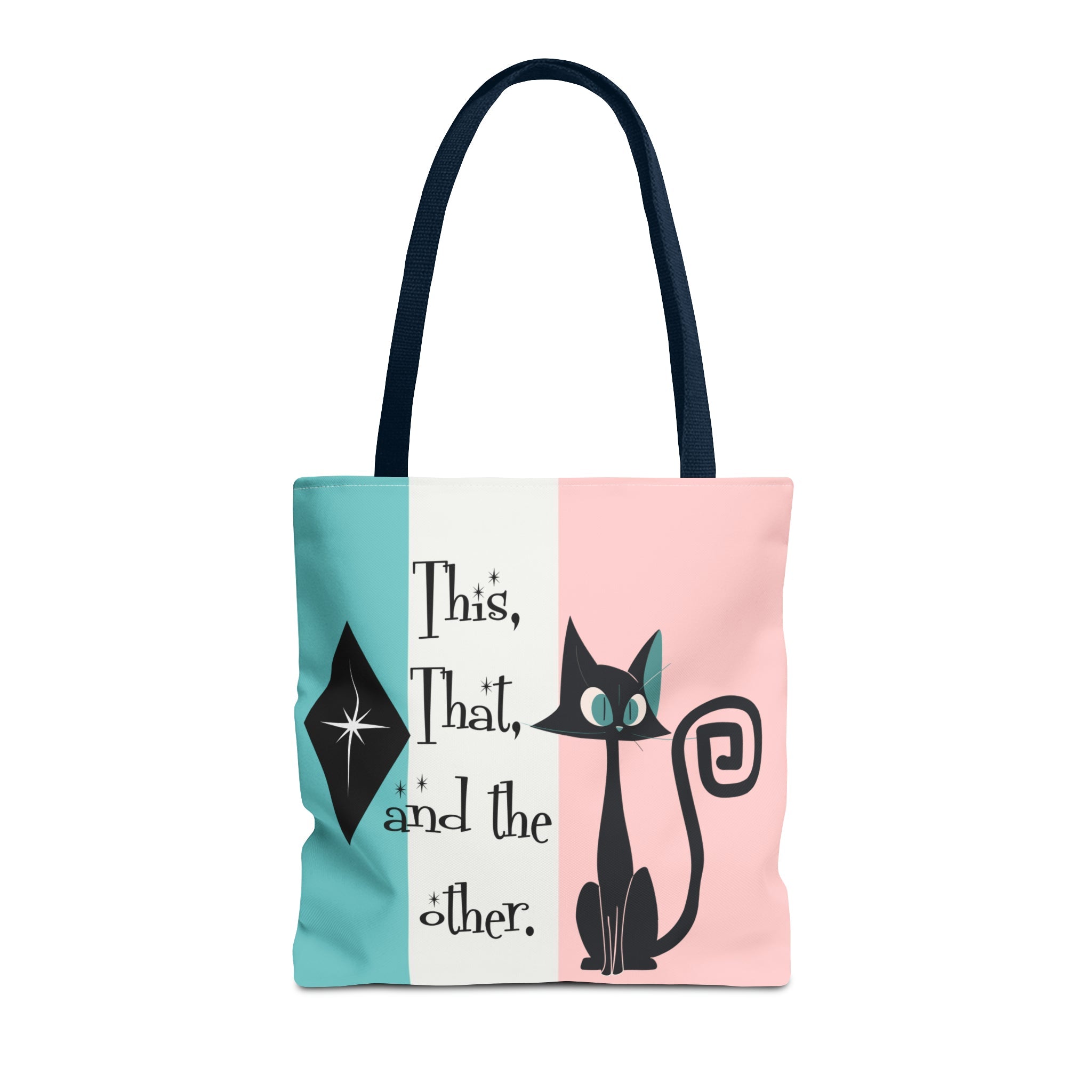 Atomic Kitty Cat, Shopping Tote Bag, Teacher, Cat Mom, Random Stuff Cute Kitschy Tote Bags