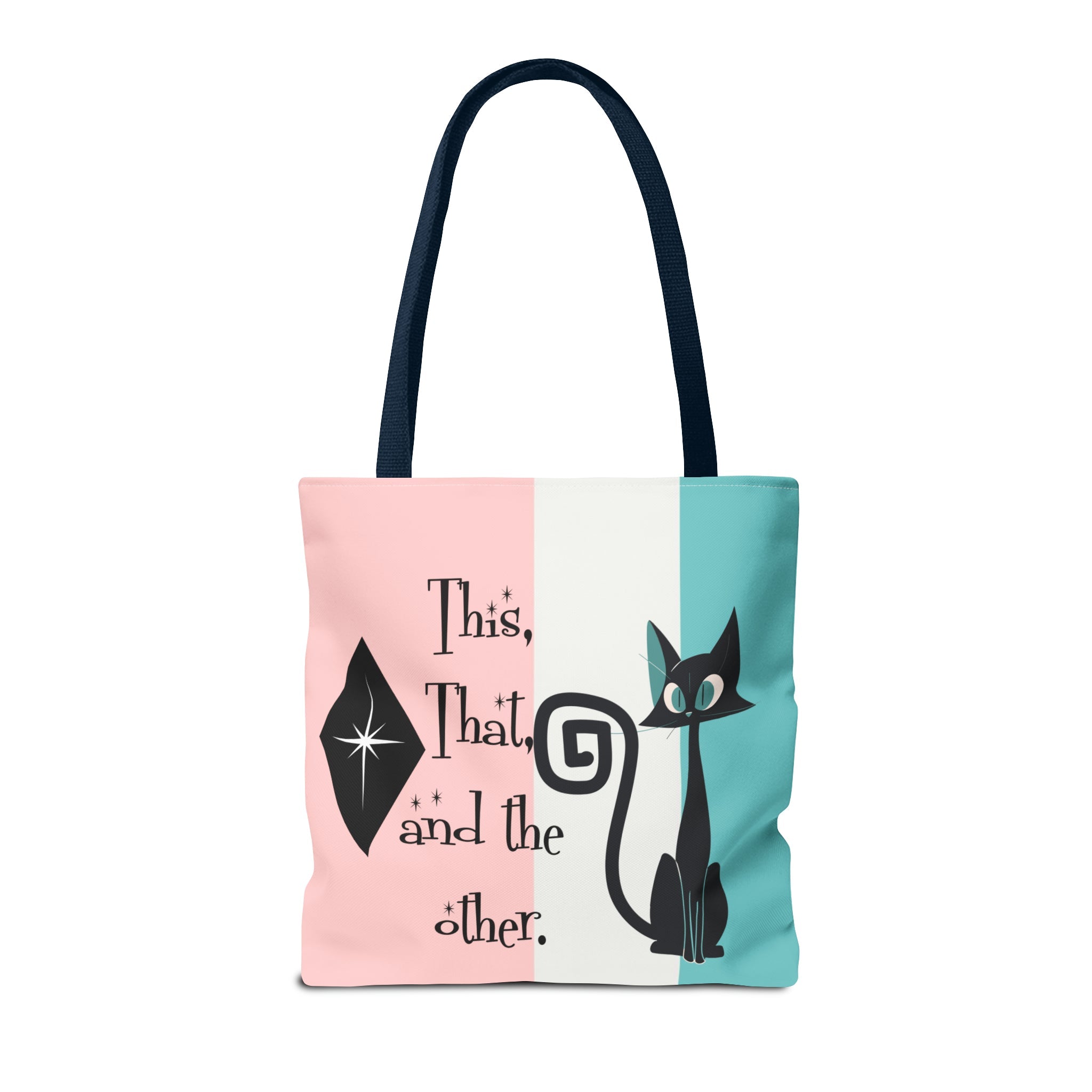 Atomic Kitty Cat, Shopping Tote Bag, Teacher, Cat Mom, Random Stuff Cute Kitschy Tote Bags