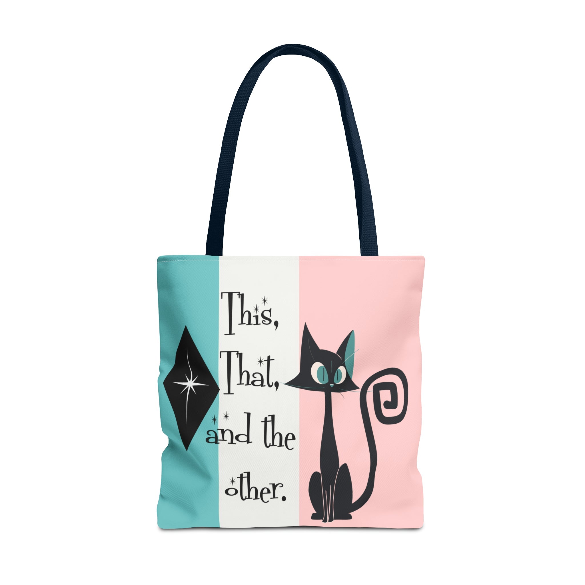Atomic Kitty Cat, Shopping Tote Bag, Teacher, Cat Mom, Random Stuff Cute Kitschy Tote Bags