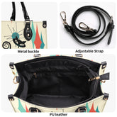 Atomic Kitty, Mid Century Modern Style Classic Cool Leather Handbag Mid Century Modern Gal