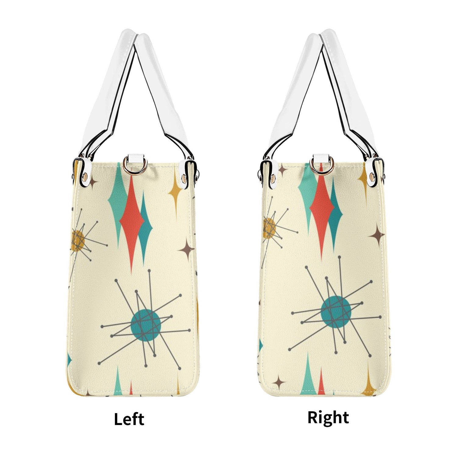 Atomic Kitty, Mid Century Modern Style Classic Cool Leather Handbag