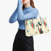 Atomic Kitty, Mid Century Modern Style Classic Cool Leather Handbag Mid Century Modern Gal