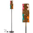 70s Groovy Retro Flower Mod Daisy Brown, Orange Pink Teal Mid Mod Floor Lamp - Mid Century Modern Gal