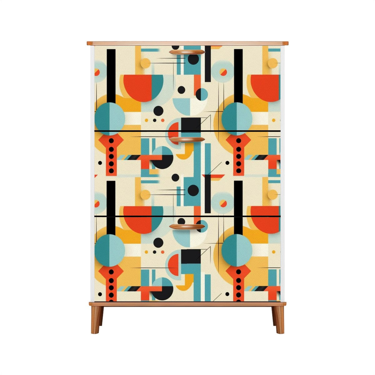 Mid Century Modern Bauhaus Desiged Shoe Storage Shoe Cabinet - Mid Century Modern Gal