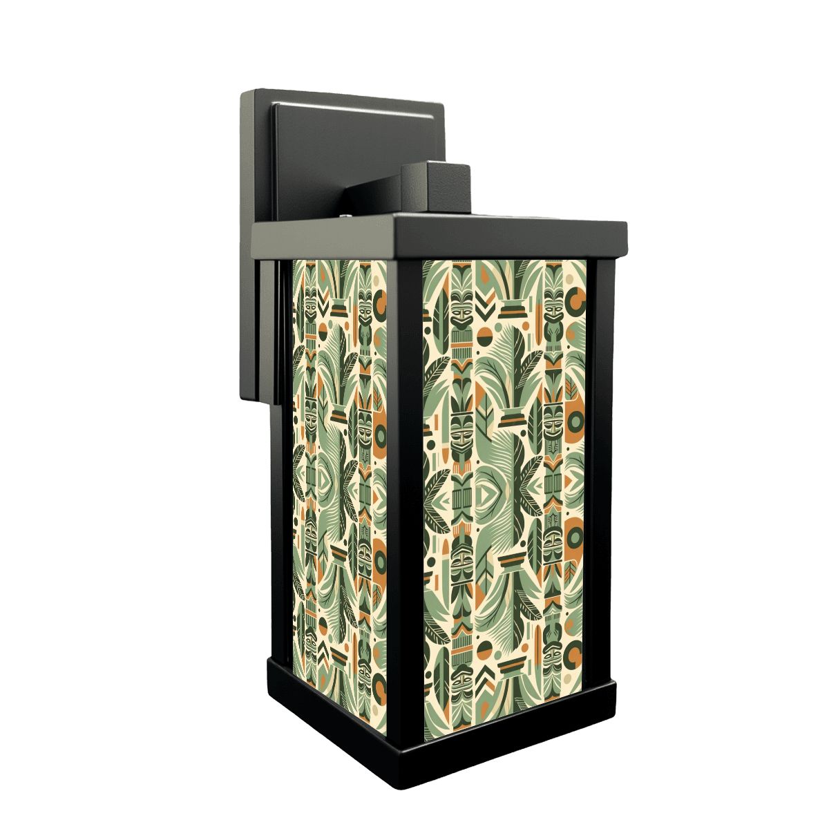Mid Century Modern Tiki Lights, Entry Way, Bathroom, Green, Yellow Mod Patio Wall Light - Mid Century Modern Gal
