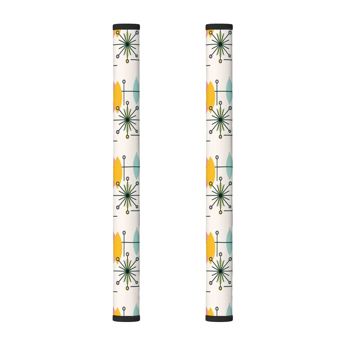 Mid Century Modern White Atomic Diamond Starburst Retro Appliance Handle Covers - Mid Century Modern Gal