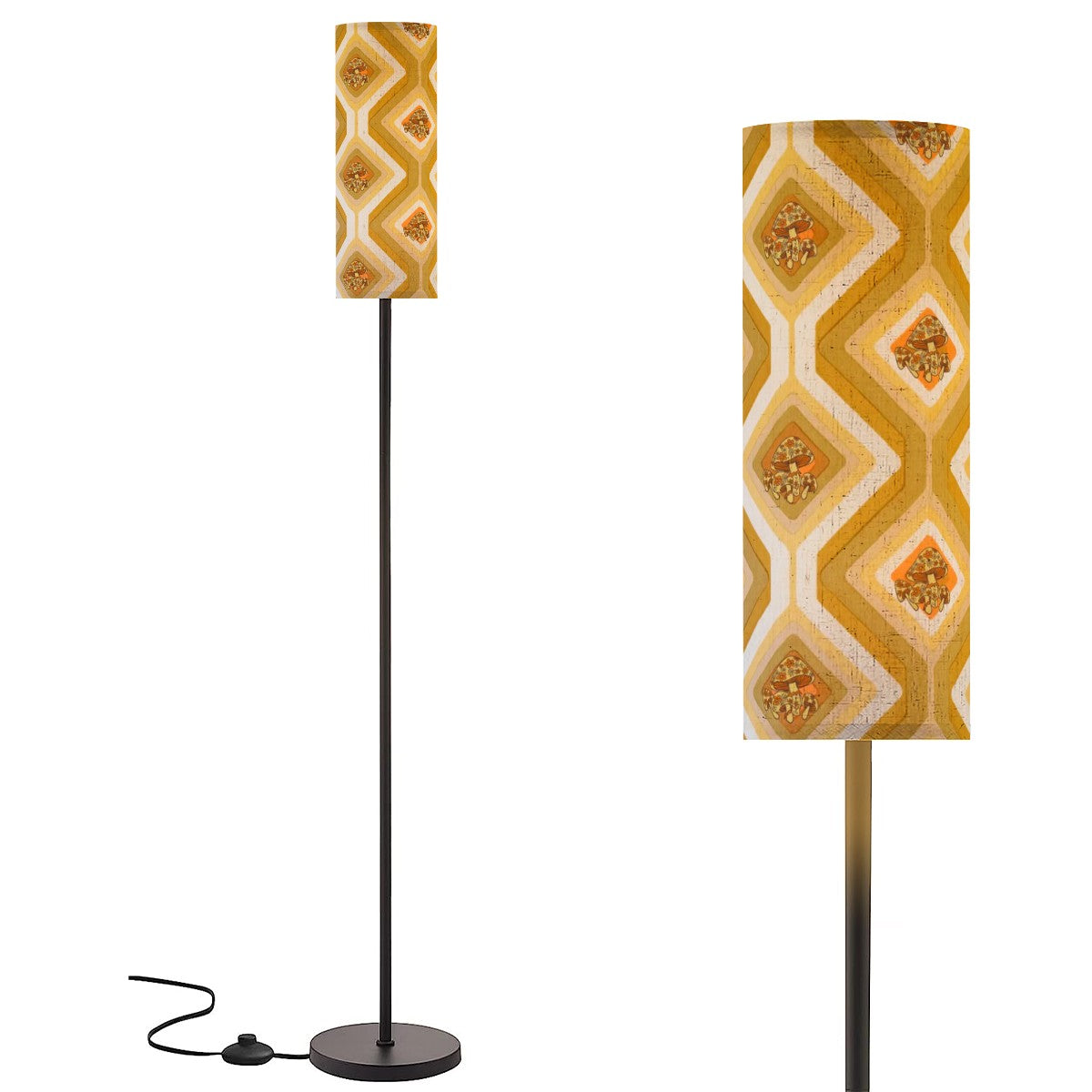 Merry Mushroom Groovy Retro 70s Floor Lamp - Mid Century Modern Gal