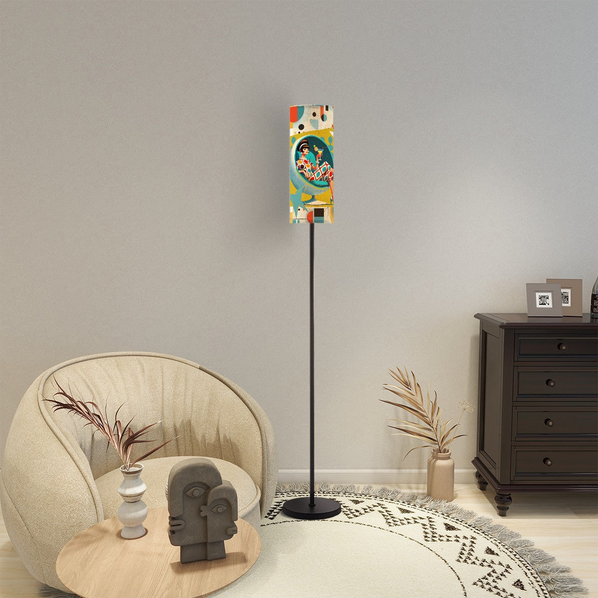 Mid Century Mod Gal, Bauhaus Designed Mod Slim Floor Lamp - Mid Century Modern Gal