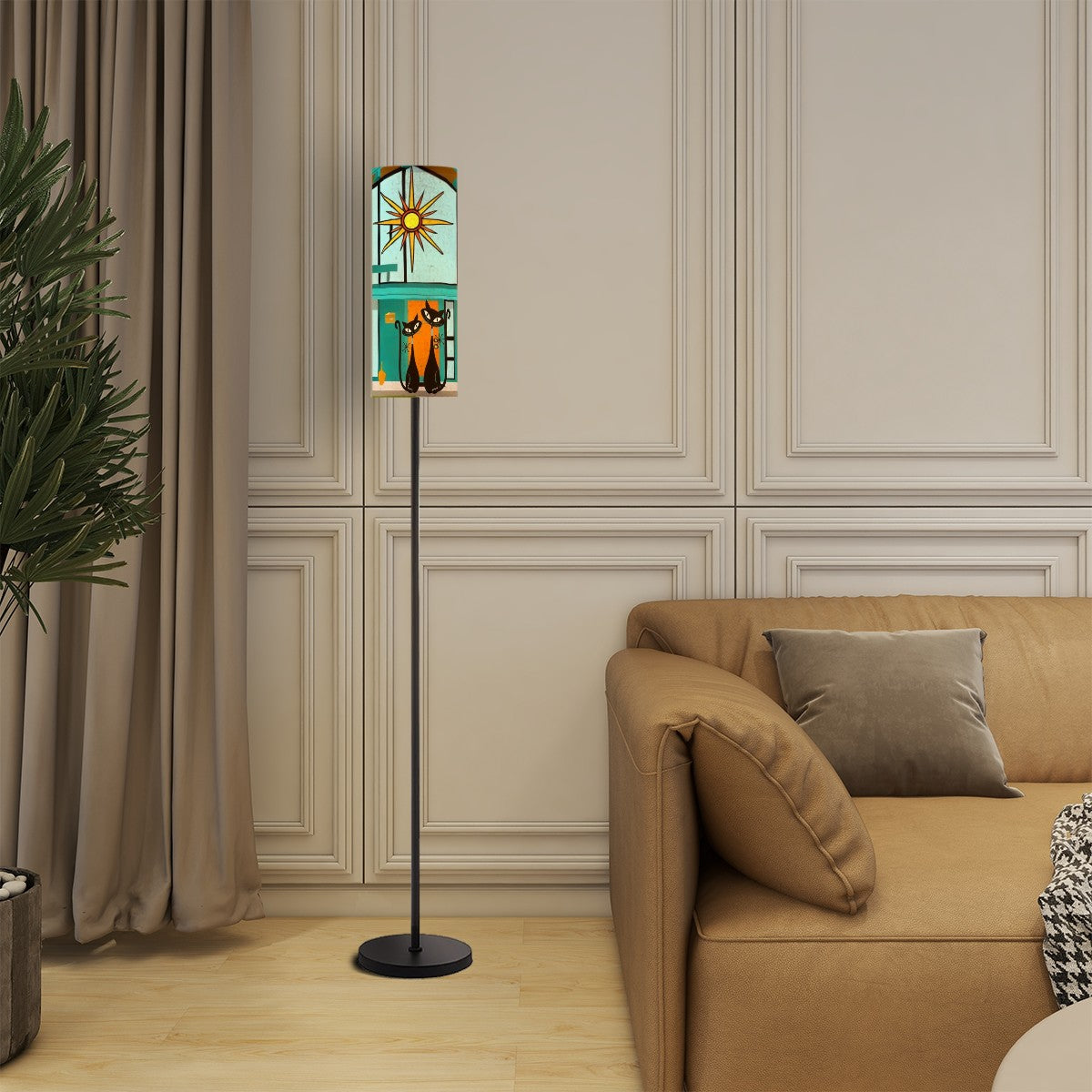 Atomic Cat Floor Lamp Modern Standing Lamp With Mid Century Modern Home Design - Mid Century Modern Gal