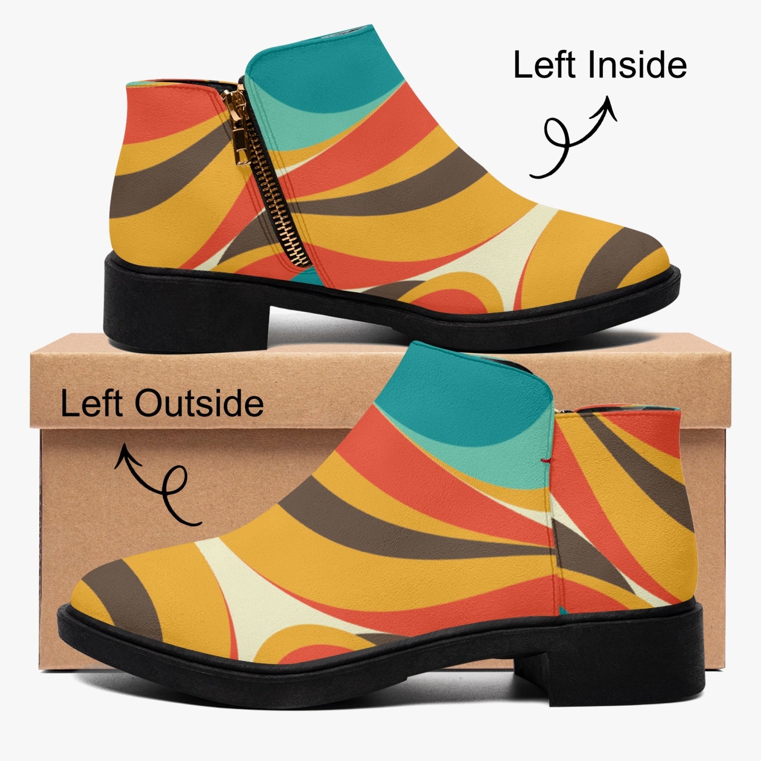 Mid Century Modern Groovy Mod Fashion Shoe Boots - Mid Century Modern Gal