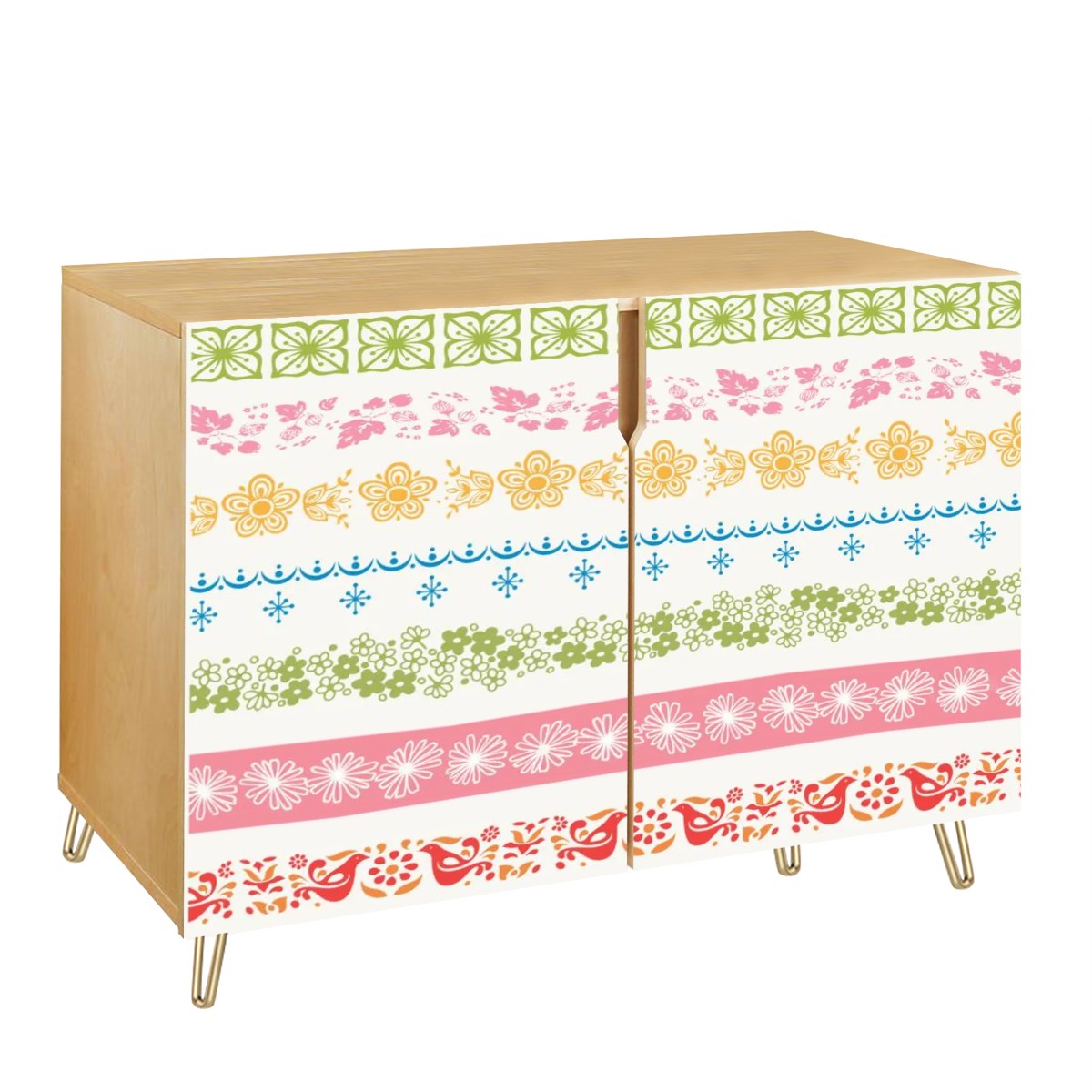 Pyrex Lover Collector, Side Board Credenza Display Wooden Storage Cabinet - Mid Century Modern Gal