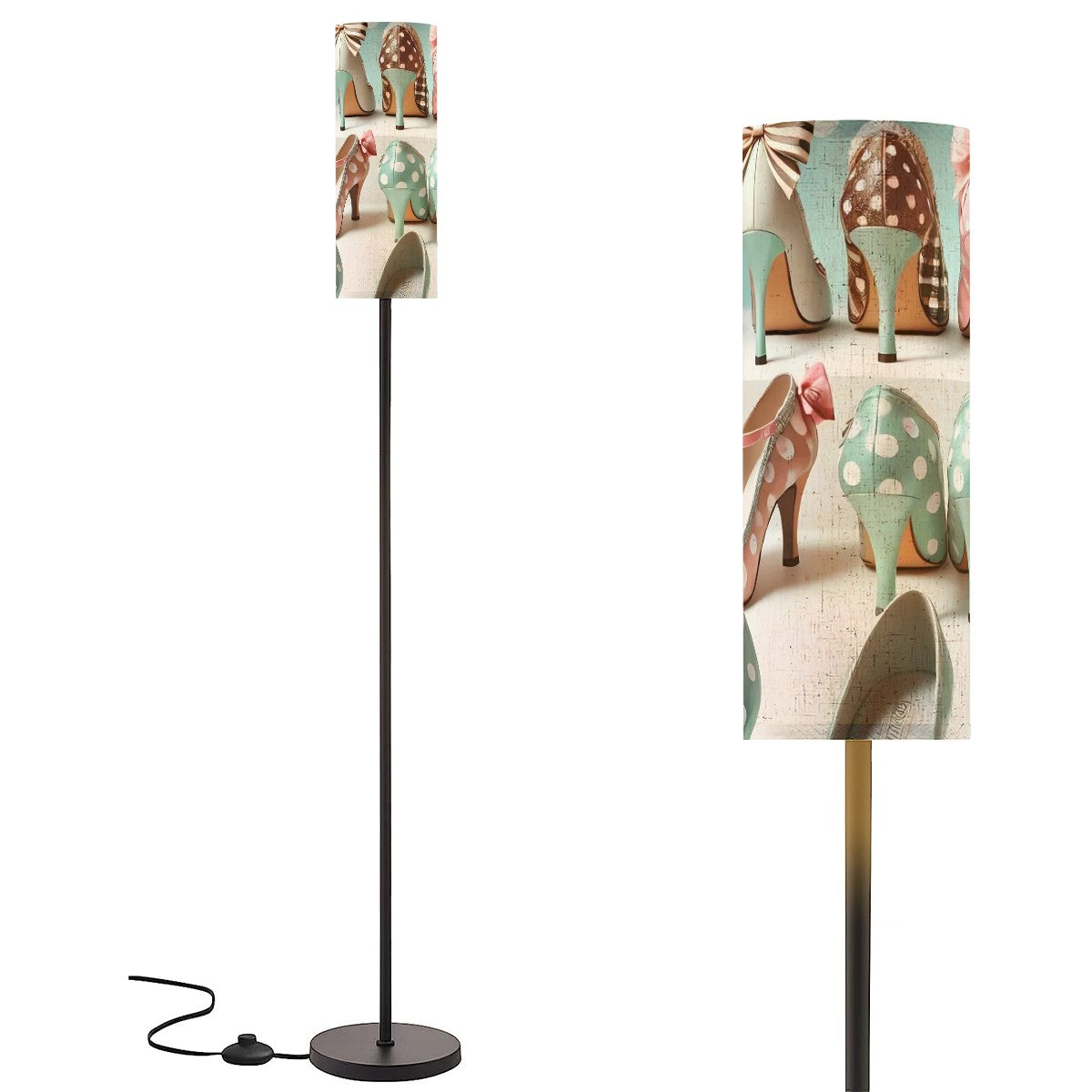 Shoe Lover Kitschy Mod Quirky Slim Floor Lamp - Mid Century Modern Gal