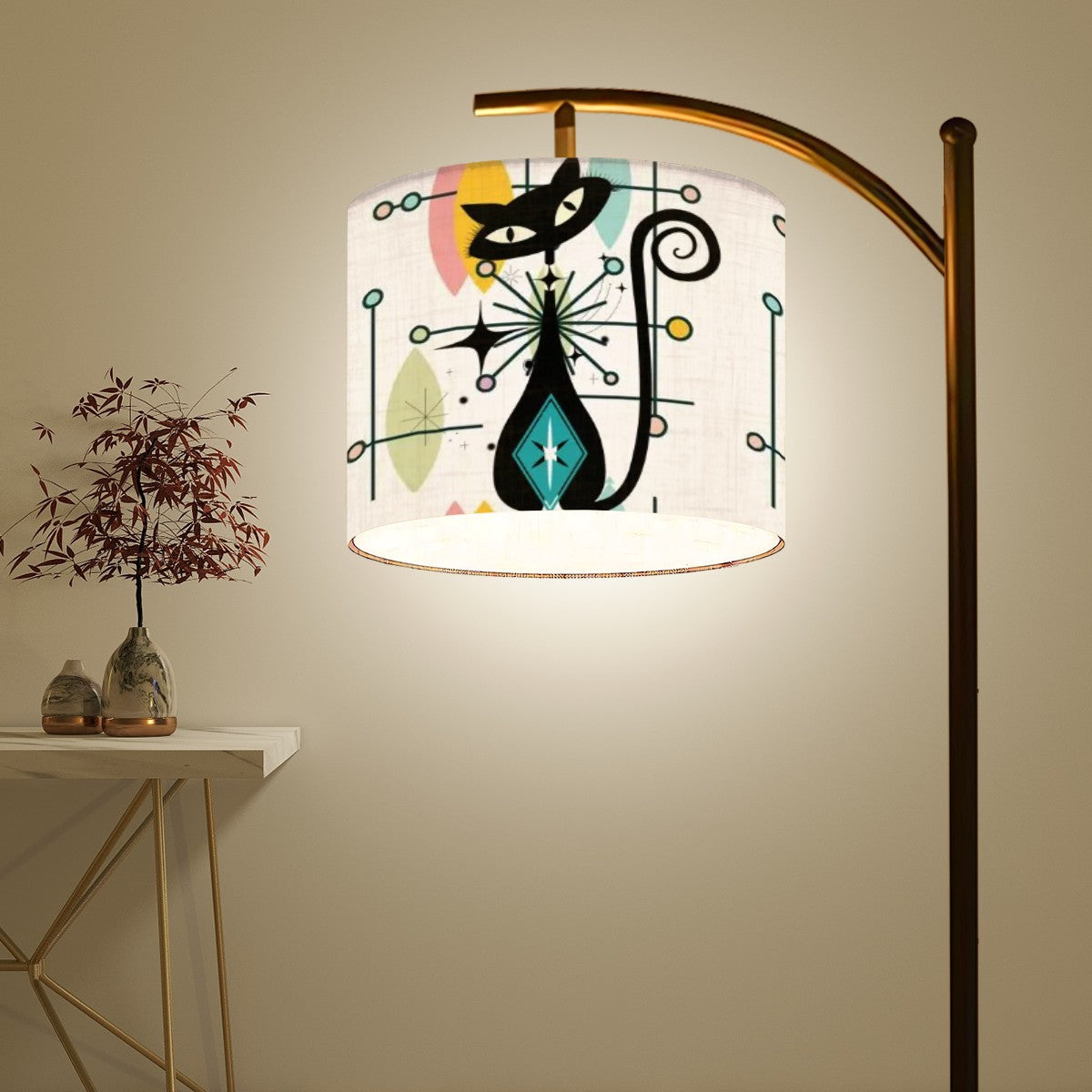 Atomic Cat Starburst MCM Lamp Shade ONLY - Mid Century Modern Gal