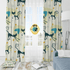 Atomic Cat Curtains, Beige, Yellow, Blue Boomerangs, Starburst, Kitschy Cute, Retro Bedroom, Livingroom, Kitchen, Blackout Window Panels Home Decor Blackout / 50" × 84"