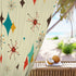 Mid Century Modern Franciscan Starburst, Mid Mod Black Out Window Curtain Home Decor Blackout / 50" × 84"