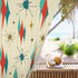 Mid Century Modern Franciscan Starburst, Sputnik Designed, MCM Window Curtain(1 Piece) Home Decor Blackout / 50" × 84"