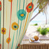 Mid Century Modern Window Curtain, Geometric Stripes, Mustard Yellow, Teal, Burnt Orange MCM Home Decor Home Decor Blackout / 50" × 84"