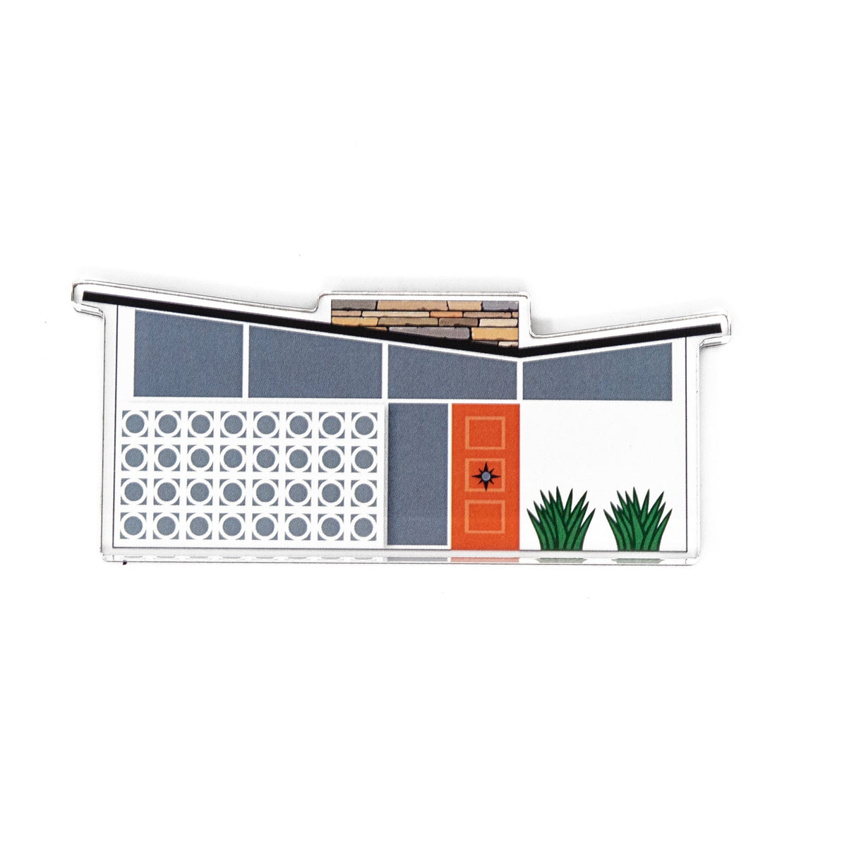 Butterfly House Acrylic Magnet