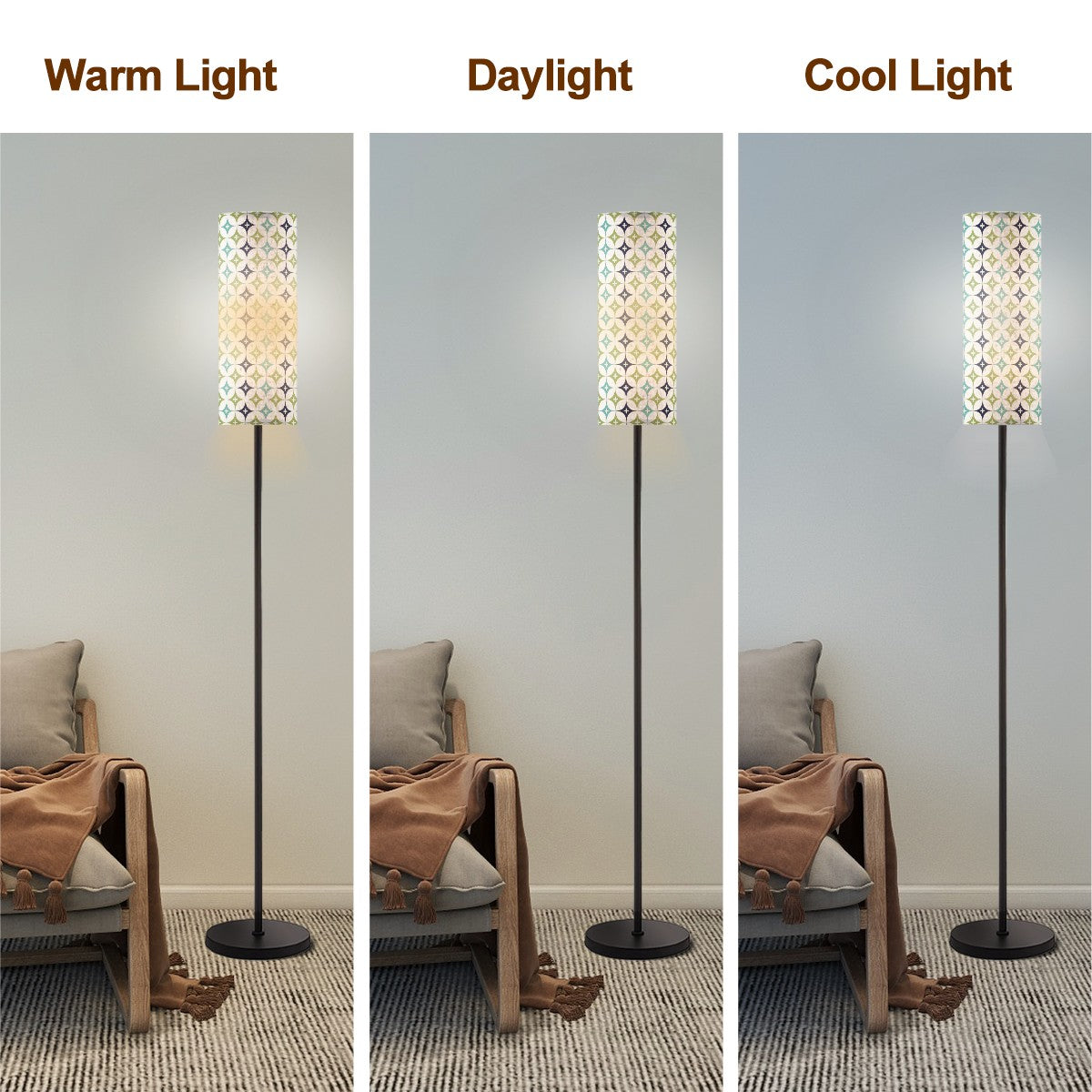 Mid Century Modern Slim Floor Lamp Atomic Diamond, Sage, Blue Aqua Mod Lamp - Mid Century Modern Gal