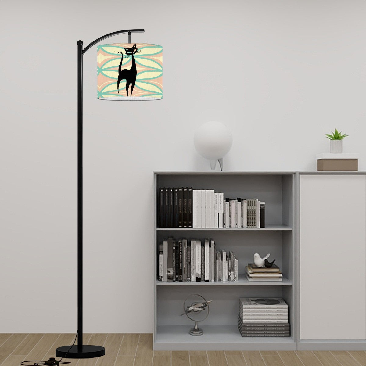 Mid Century Modern Sexy Sexton Atomic Arc Floor Lamp - Mid Century Modern Gal