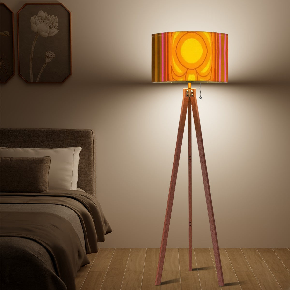 Groovy Mod 70s Tripod Floor Lam, Funky Fun Retro Home Lighting - Mid Century Modern Gal