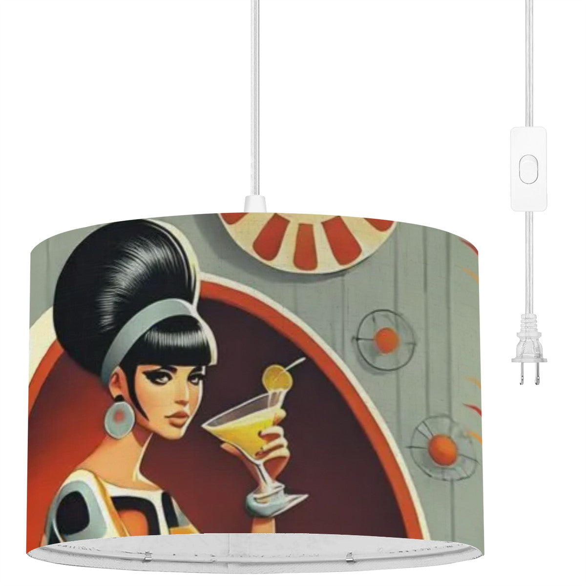 Mid Century Modern Gal Hanging Retro Light - Mid Century Modern Gal