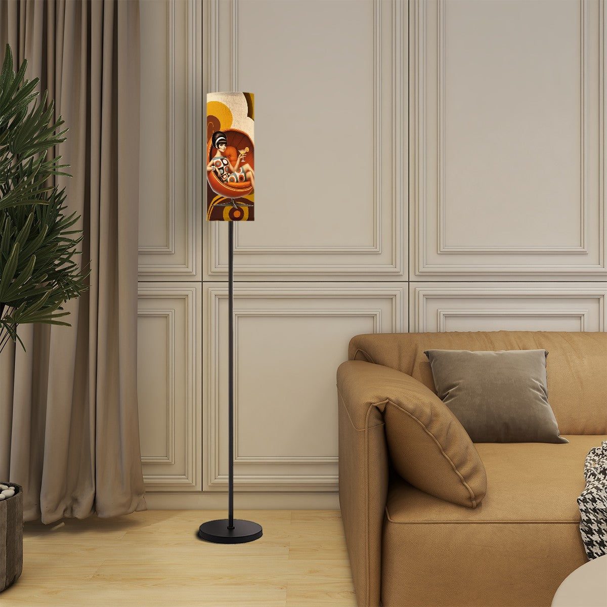 Mid Century Modern Groovy Mod Gal, Retro 60s Modern Floor Lamp - Mid Century Modern Gal