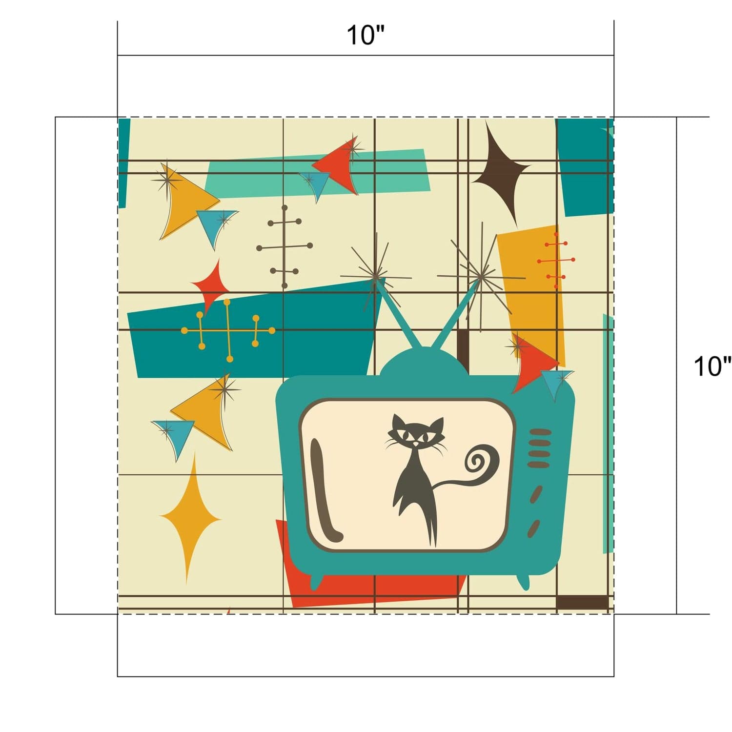 Canvas with custom design square Canvas