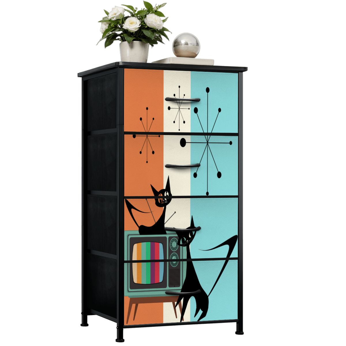 4-Drawer Dresser - Mid Century Modern Gal