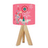 50s Holiday Kitsch Atomic Pink Mid Century Modern Christmas Tripod Table Lamp - Mid Century Modern Gal