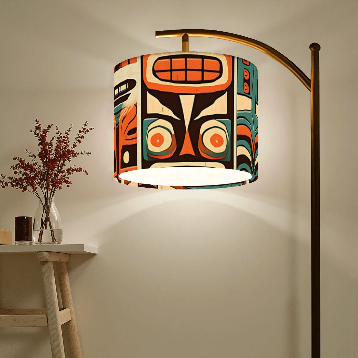 Modern Tiki Design Mid Century Modern Lamp SHADE ONLY - For Arc Floor Lamps Only - Mid Century Modern Gal