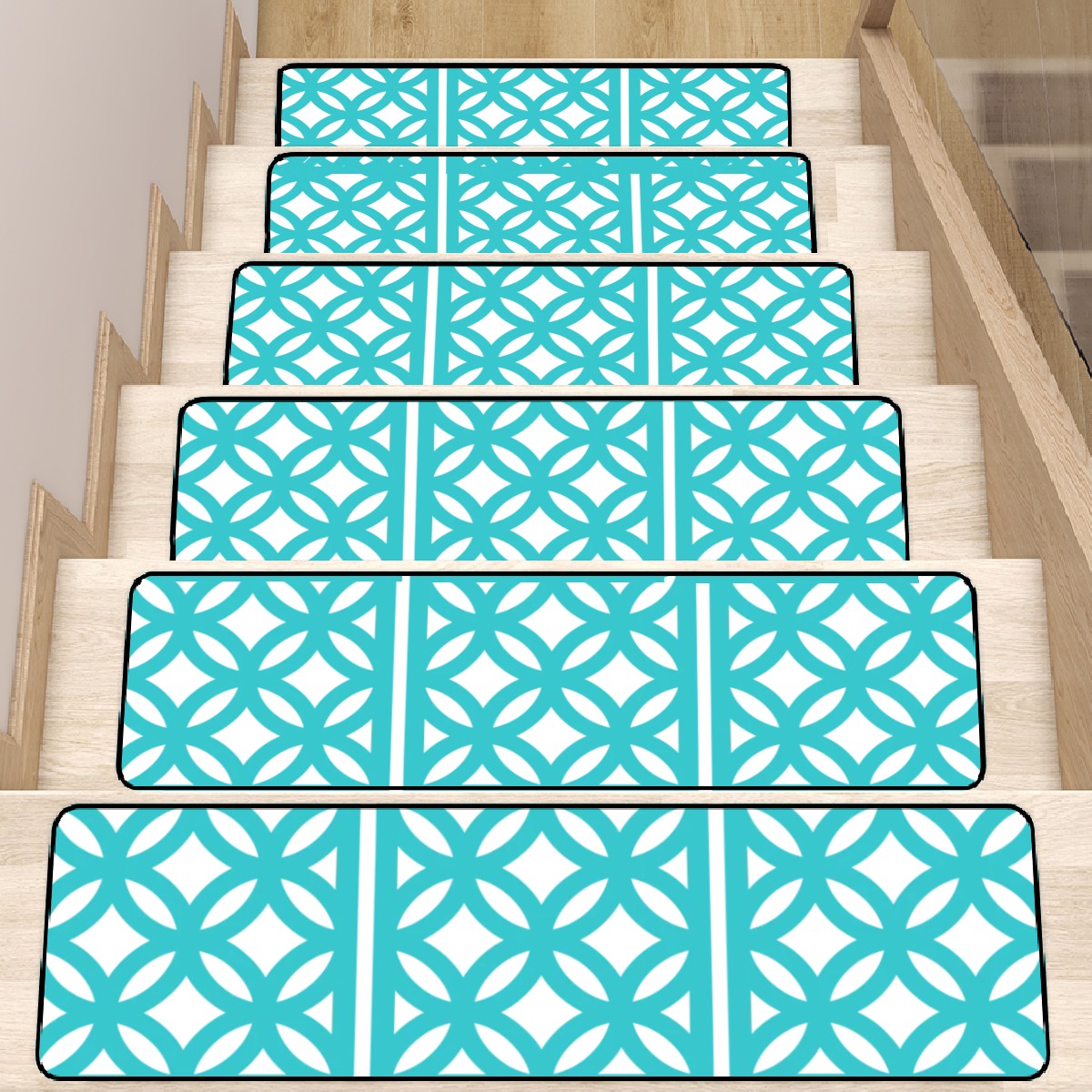 Breeze Block 50s Palm Springs Mid Century Modern Non Slip Carpet for Stairs Treads - Mid Century Modern Gal