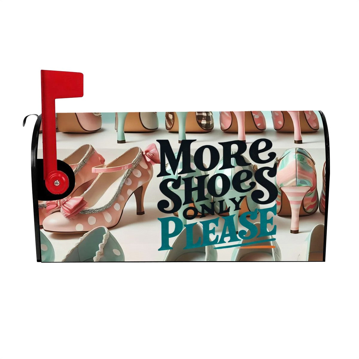 Shoe Lover Gal, Retro Fun And Kitschy Mailbox Cover For Shoe Lovers - Mid Century Modern Gal