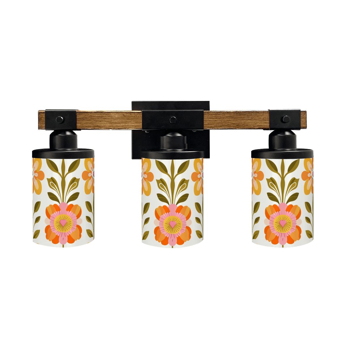 Mid Century Modern Scandinavian Floral Modern Danish Vanity Light Fixture - Mid Century Modern Gal