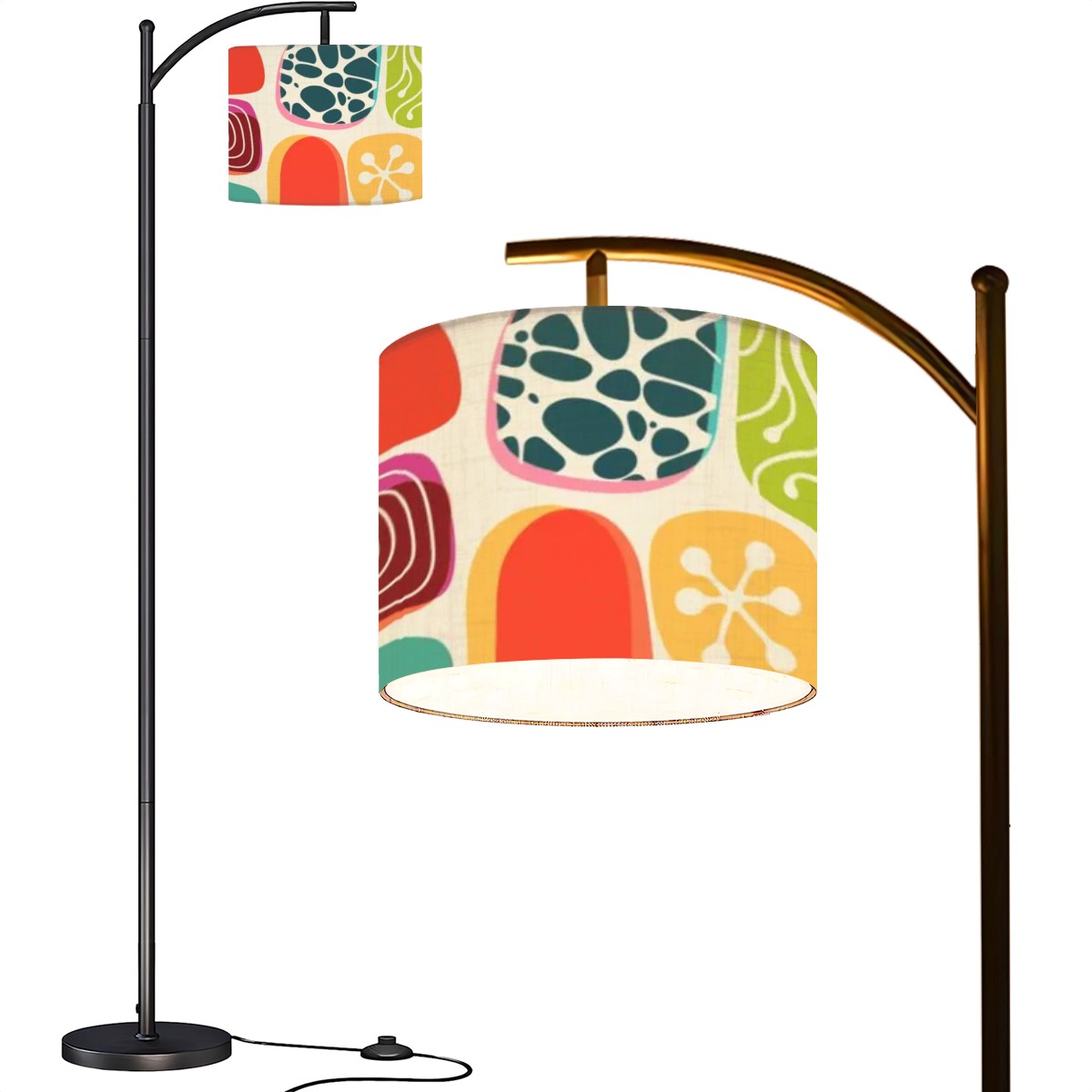 Mid Century Modern Floor Lamp, Amoeba Designed Kitschy Mod Lighting - Mid Century Modern Gal