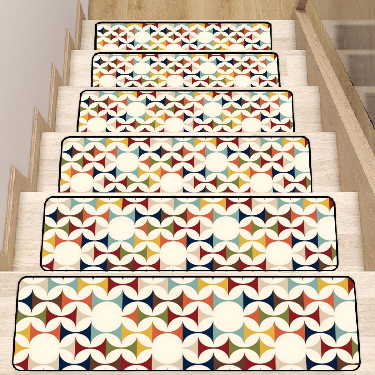 Modern Scandinavian Designed Mid Century Modern Non Slip Carpet for Stairs Treads - Mid Century Modern Gal