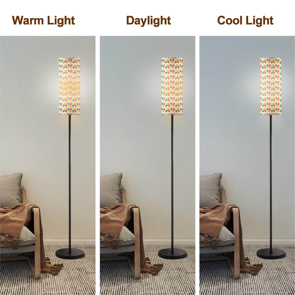 Modern Danish Scandinavian Designed Slim Remote Control Floor Lamp - Mid Century Modern Gal
