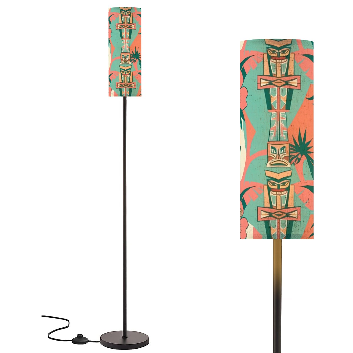 Mid Century Modern Tiki Idol Totem Retro Floor Lamp Modern - Mid Century Modern Gal