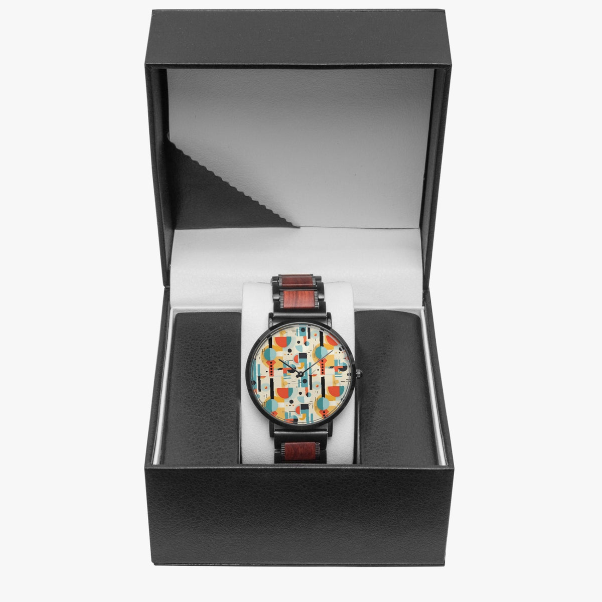 Mid Century Modern Bauhaus Designed Mens, Luxury Bamboo Wood Watch - Mid Century Modern Gal