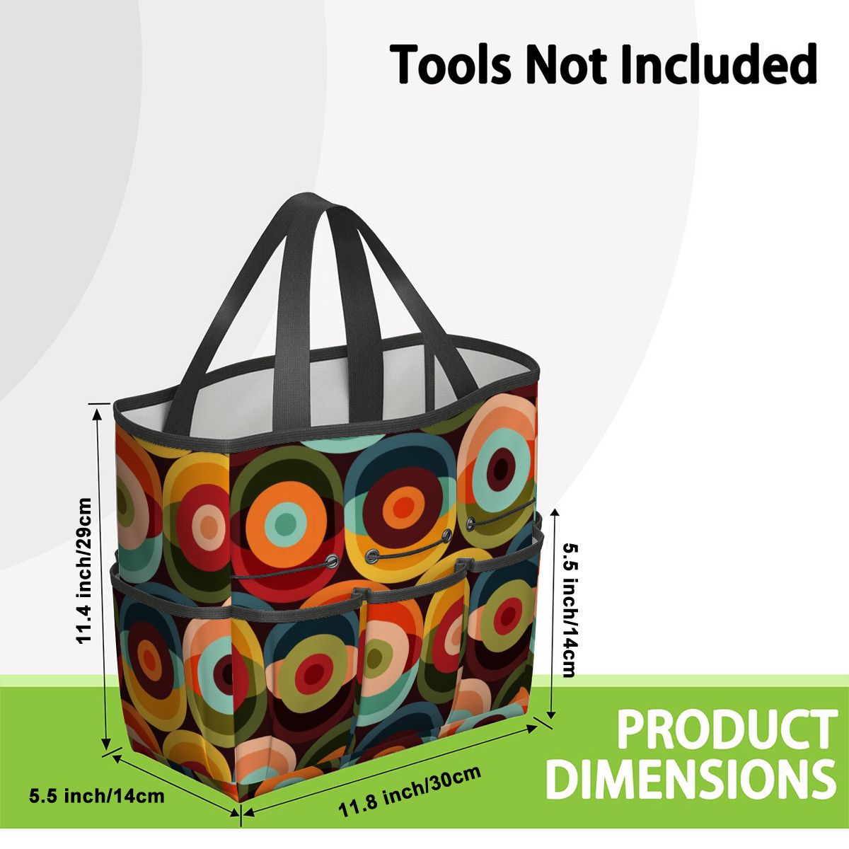 Retro Groovy Mod Space Orb Designed Mid Century Modern Garden Tool Bag - Mid Century Modern Gal