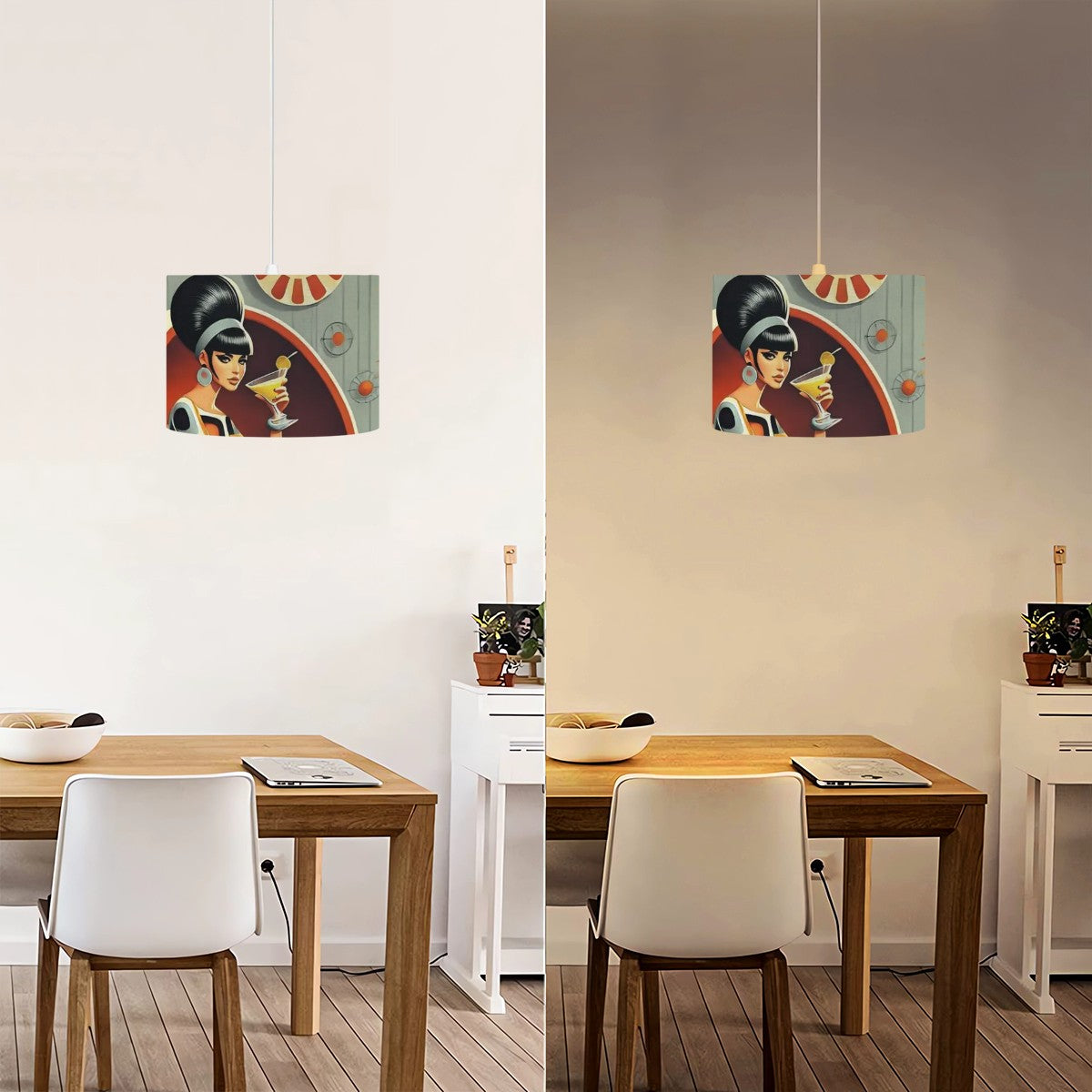Mid Century Modern Gal Hanging Retro Light - Mid Century Modern Gal