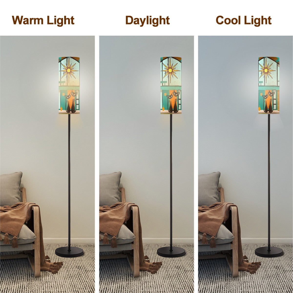 Atomic Cat Floor Lamp Modern Standing Lamp With Mid Century Modern Home Design - Mid Century Modern Gal