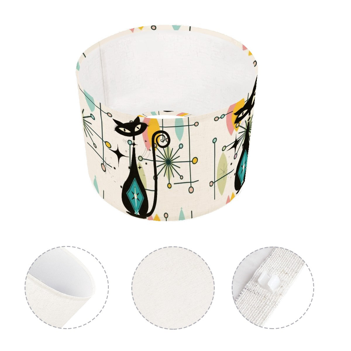 Atomic Cat Starburst MCM Lamp Shade ONLY - Mid Century Modern Gal