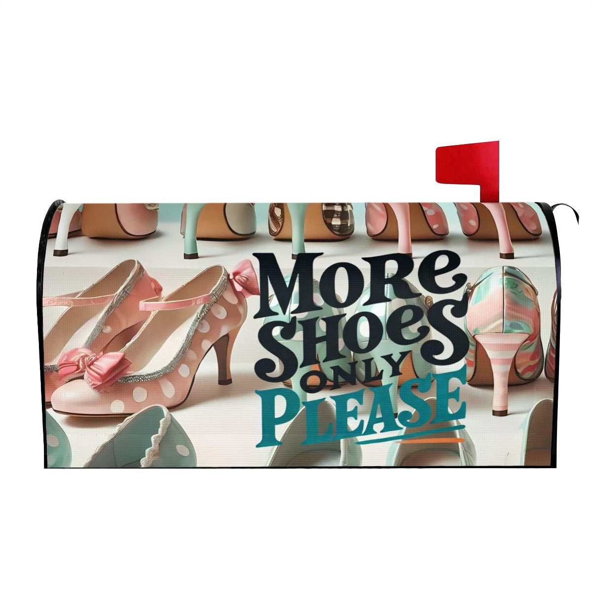 Shoe Lover Gal, Retro Fun And Kitschy Mailbox Cover For Shoe Lovers - Mid Century Modern Gal