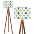 Atomic 50s Mid Century Modern Blue, Green, Aqua Mod Tripod Floor Lamp - Mid Century Modern Gal