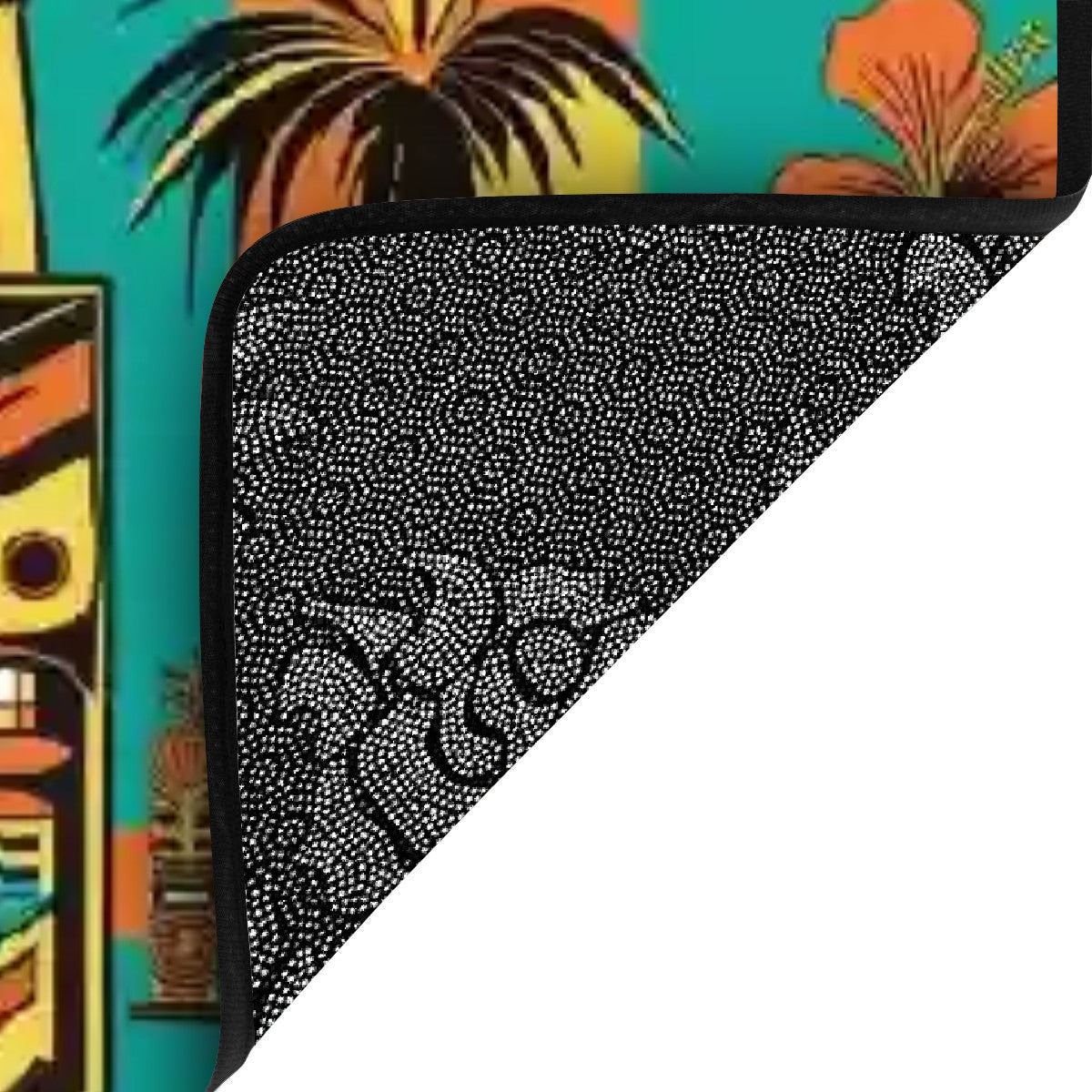Mid Century Modern Tiki Idol, Kitschy Mod Non Slip Carpet for Stairs Treads - Mid Century Modern Gal